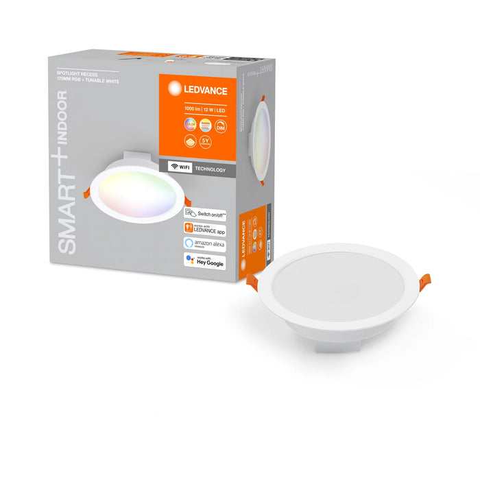 Ledvance Wifi Smart+ Recess Ceiling Light 17cm Rgb Multicolor 12W / 2700-6500K 2
