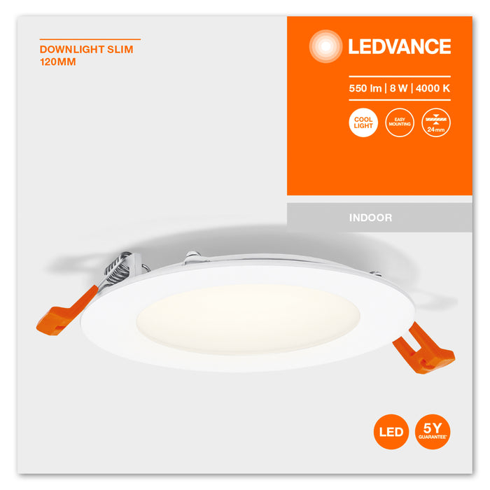 Ledvance Recess Slim Downlight Led Deckenleuchte 220…240V 8W/4000K Kaltweiß 4