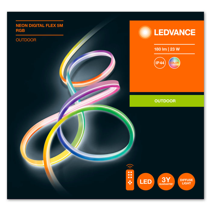 Ledvance Neon Digital Flex Outdoor Led Lichtband Rgb Mit Fernbedienung 23w 5m