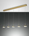 Fabas Luce Dunk, Pendelleuchte, LED, 5x8W, Metall- und Methacrylat, Messing satiniert 1