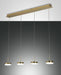 Fabas Luce Dunk, Pendelleuchte, LED, 4x8W, Metall- und Methacrylat, Messing satiniert 1