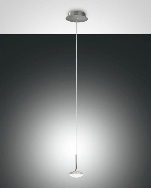 Fabas Luce Hale, Pendelleuchte, LED, 2x8W, Metall- und Methacrylat, Aluminium gebuerstet 1