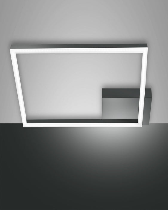 Fabas Luce Bard, Deckenleuchte, LED, Metall- und Methacrylat, Anthrazit, 1x39W