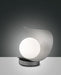 Fabas Luce Adria, Tischleuchte, LED, 1x6W, Metall und geblasenes Glas, Silber 1
