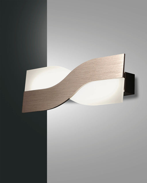 Fabas Luce Riace, Wandleuchte, LED, 1x10W, Metall- und Methacrylat, Bronze satiniert 1