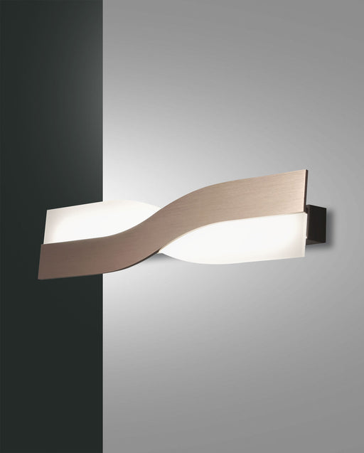 Fabas Luce Riace, Wandleuchte, LED, 1x13W, Metall- und Methacrylat, Bronze satiniert 1