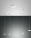 Fabas Luce Susanna, Pendelleuchte, LED, 4x8W, Metall und Glas, Weiss 1