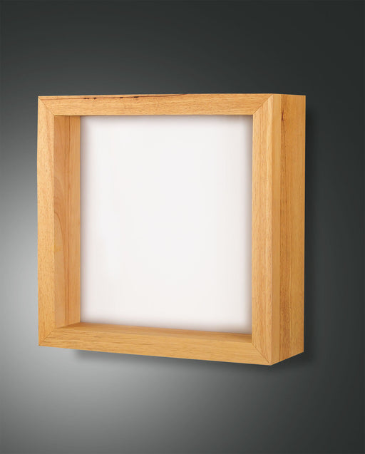 Fabas Luce Window, Wandleuchte, LED, 1x29W, Metall und Holz mit Glas, Eichenholz 1