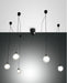 Fabas Luce Blog LED, Pendelleuchte, LED, 5x5W, Metall und Borsilicatglas, Schwarz 1