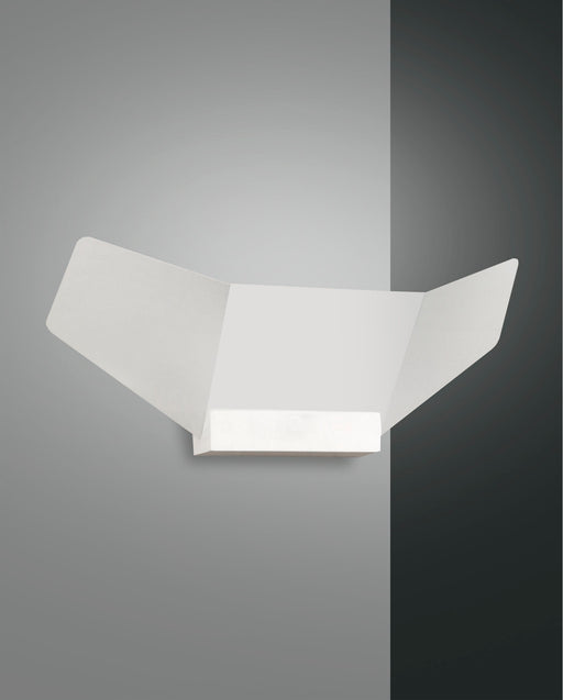 Fabas Luce Safi, Wandleuchte, LED, 1x15W, Metall und Holz, Weiss 1