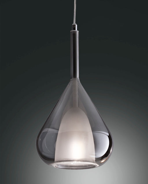 KIT LUCI, Glaspendel (Modular System), E27, Borsilicatglas, Grau transparent 1
