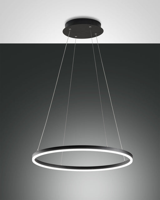Fabas Luce Giotto, Pendelleuchte, LED, 2x18W, Metall- und Methacrylat, Schwarz 1