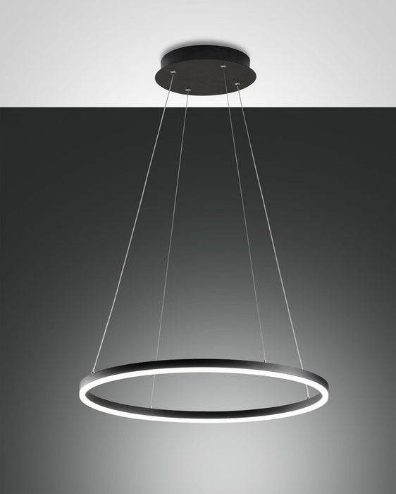 Fabas Luce Giotto, Pendelleuchte, LED, 2x18W, Metall- und Methacrylat, Schwarz 1