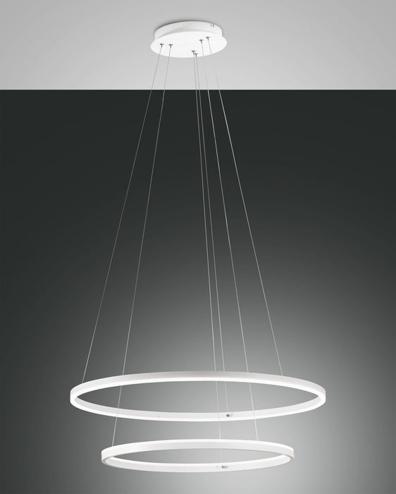 Giotto, Pendelleuchte, LED, 1x65W, Metall- und Methacrylat, weiß, inkl. Smartluce 1