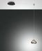 Arabella, Pendelleuchte, LED, 1x8W, Metall und geblasenes Glas, Grau transparent 1