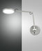 Fabas LuceRegina, Wandleuchte, LED, 1x9W, Metall- und Methacrylat, Aluminium 1