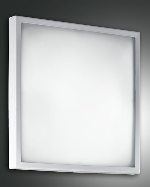 Fabas Luce Osaka LED, Deckenleuchte, LED, 1x24W, Metall und Glas, Weiss 1