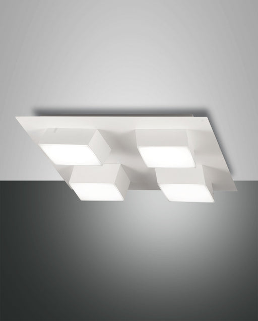 Lucas, Spot, LED, 4x12W, Metall- und Methacrylat, Weiss 1