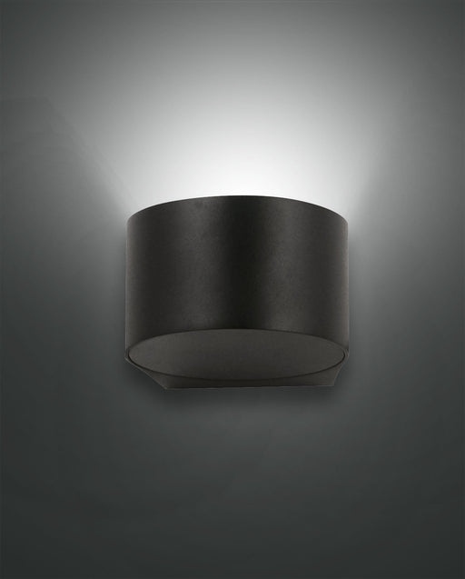 Lao, Wandleuchte, LED, 1x6W, Aluminium und Kristallglas, Schwarz 1