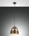 Fabas Luce Gavia, Pendelleuchte, E27, 1x40W, Metall- und Keramik, schwarz/Bronze 2