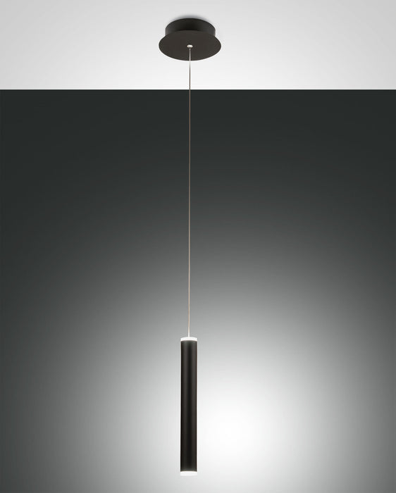 Prado, Pendelleuchte, LED, Metall- und Methacrylat, Schwarz, 1x 6.5W 1