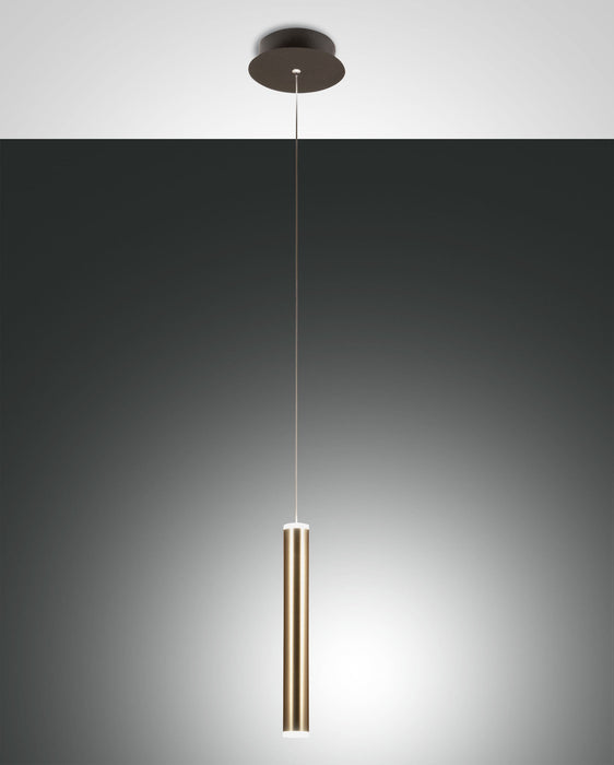 Prado, Pendelleuchte, LED, Metall- und Methacrylat, Schwarz/Gold, 1x 6.5W 1