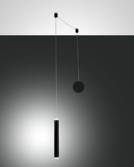 Prado, Pendelleuchte, LED, Metall- und Methacrylat, Schwarz, 1x6,5W 1