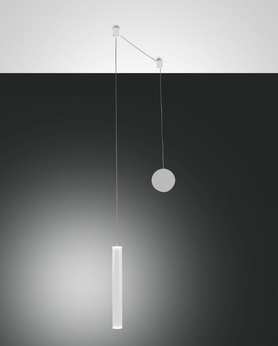 Prado, Pendelleuchte, LED, Metall- und Methacrylat, weiß, 1x6,5W 1