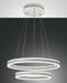 Fabas Luce Palau, Pendelleuchte, LED, 1x66W+1x44W, Metall- und Methacrylat, weiß 2