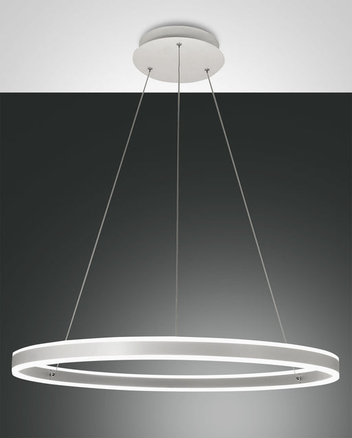 Fabas Luce Palau, Pendelleuchte, LED, 1x64W, Metall- und Methacrylat, weiß 1