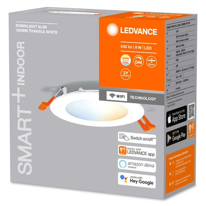 Ledvance Wifi Smart+ Recess Slim Ceiling Spot 12cm Dimmable 8w / 3000-6500k 4