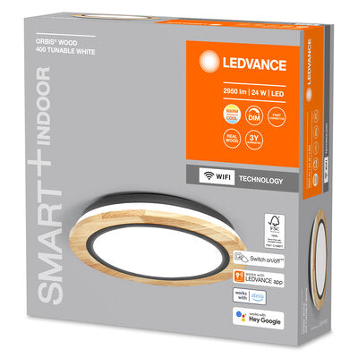 Ledvance Smart+ Wifi-deckenleuchte Wood, 24w, 2950lm, 400mm 3