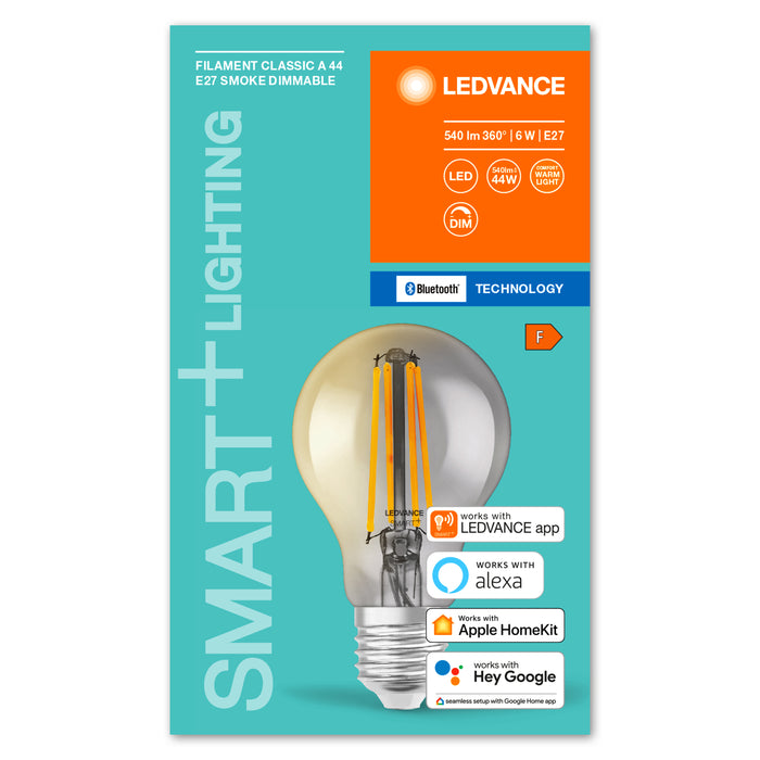 Ledvance Bluetooth Smart+ Filament Classic Led Lampe Dimmbar (Ex 44w) 6w / 2700k Warmweiss E275