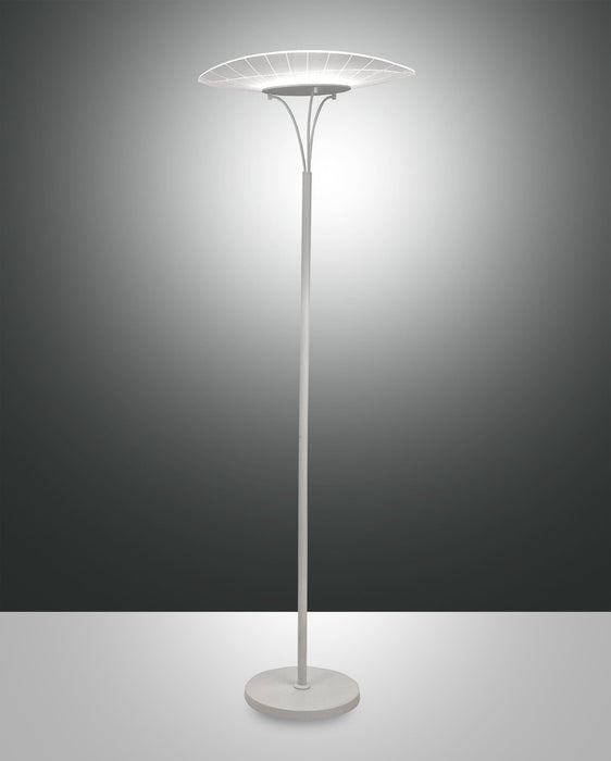 Vela, Stehleuchte, LED, 1x24W, Metall- und Methacrylat, weiß
