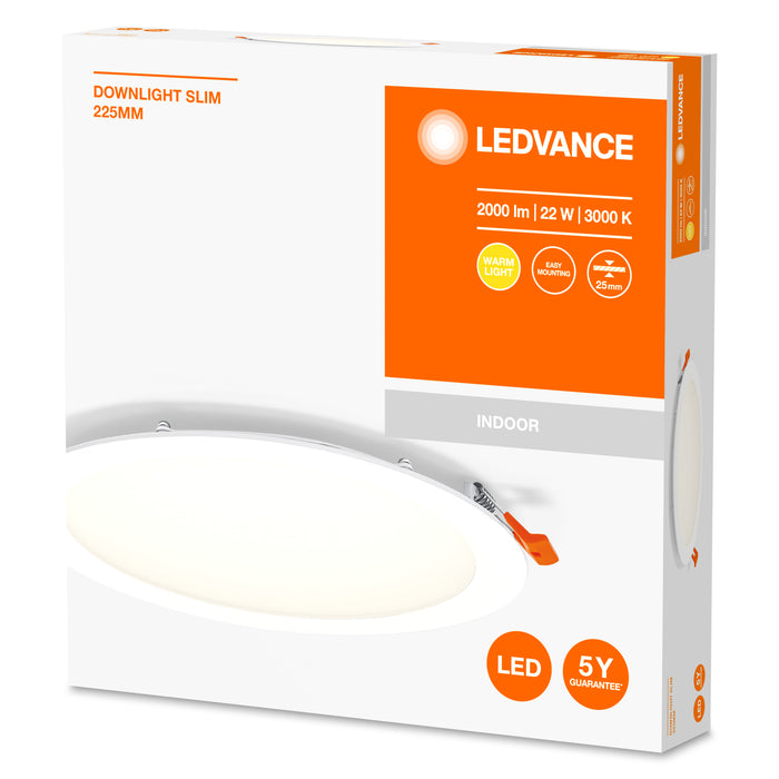 Ledvance Recess Slim Downlight Led Deckenleuchte 220…240v 22w / 3000k Warmweiss 3