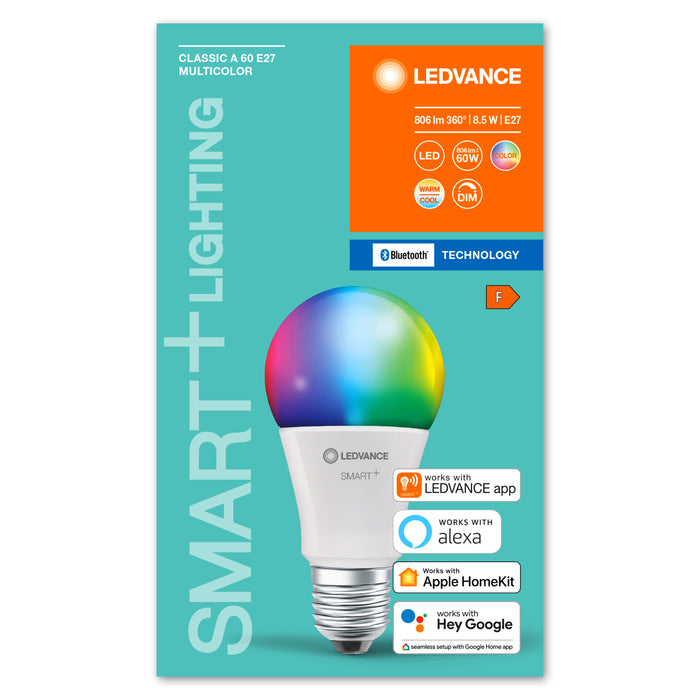 Ledvance Bluetooth Smart+ Classic Led Lampe Rgbw Mehrfarbig (Ex 60w) 10w E276