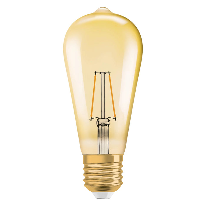 Osram Vintage 1906® Ledison Led Lampe (Ex 22w) 2,5w / 2400k Warmweiss E27 Gold Optik