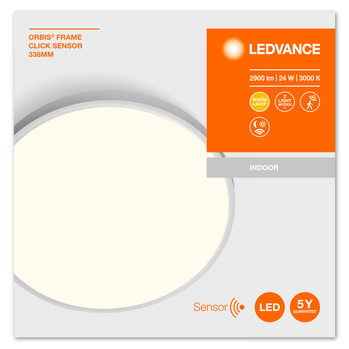 Ledvance Orbis® Led Wand- Und Deckenleuchte Mit Sensor 33,5cm 24w / 3000k Warmweiss