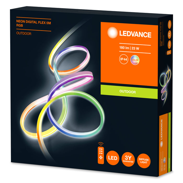 Ledvance Neon Digital Flex Outdoor Led Lichtband Rgb Mit Fernbedienung 23w 5m