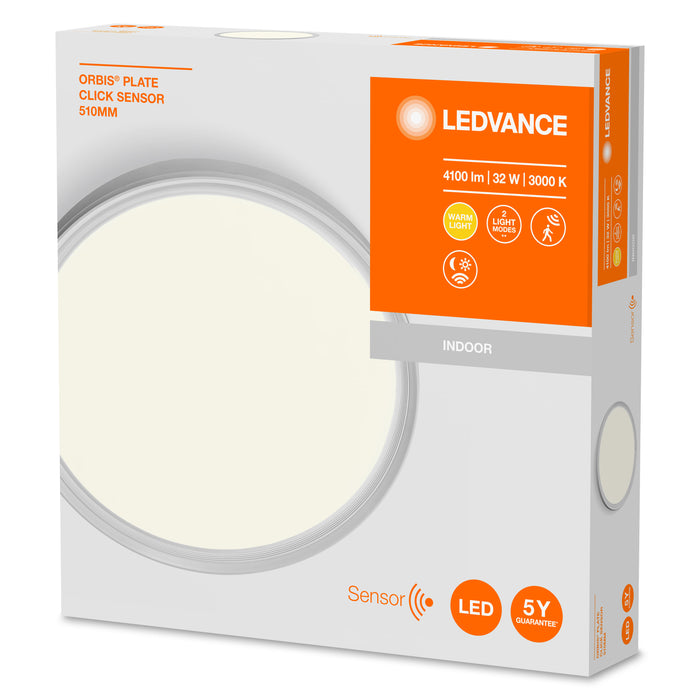 Ledvance Orbis® Led Wand- Und Deckenleuchte Mit Sensor 51cm 32w / 3000k Warmweiss