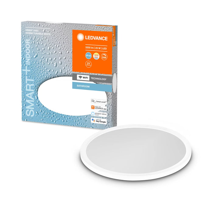 Ledvance Wifi Smart+ Orbis Disc Led Bad Deckenleuchte 40cm Tunable Weiss 25w / 3000-6500k