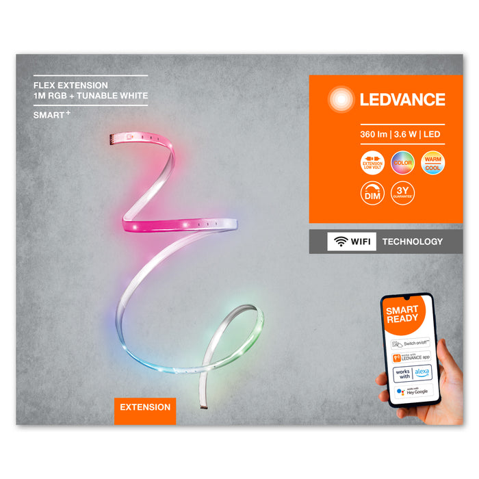 Ledvance Wifi Smart+ Flex Led Lichtband Rgbw Mehrfarbig Erweiterung 1m 4