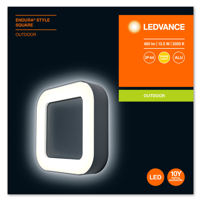 Ledvance Endura® Style Square Led Wandleuchte 13w / 3000k Warmweiss - Schwarz-weiss5