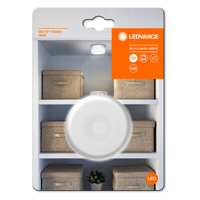 Ledvance Dot-it Touch High Akku Usb Led Leuchte Für Wand / Schrankunterseiten 0,45w / 4000k Kaltweiß 3