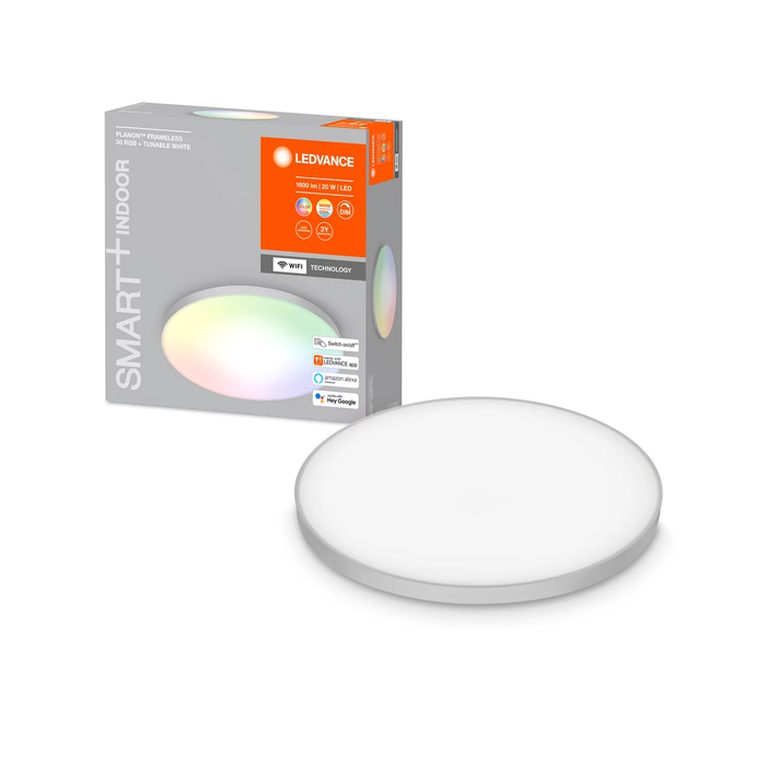 Ledvance Wifi Smart+ Planon Frameless Led Deckenleuchte Rgbw Mehrfarbig 30cm 20w / 3000-6500k