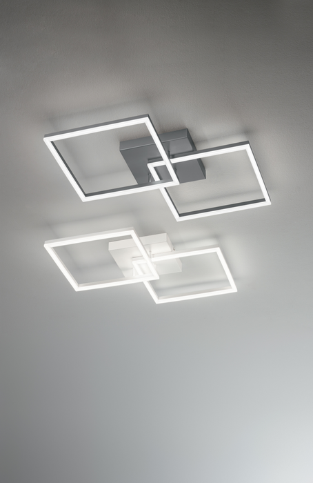 Fabas Luce Bard, Deckenleuchte, LED, 1x52W, Metall- und Methacrylat, Weiss 2